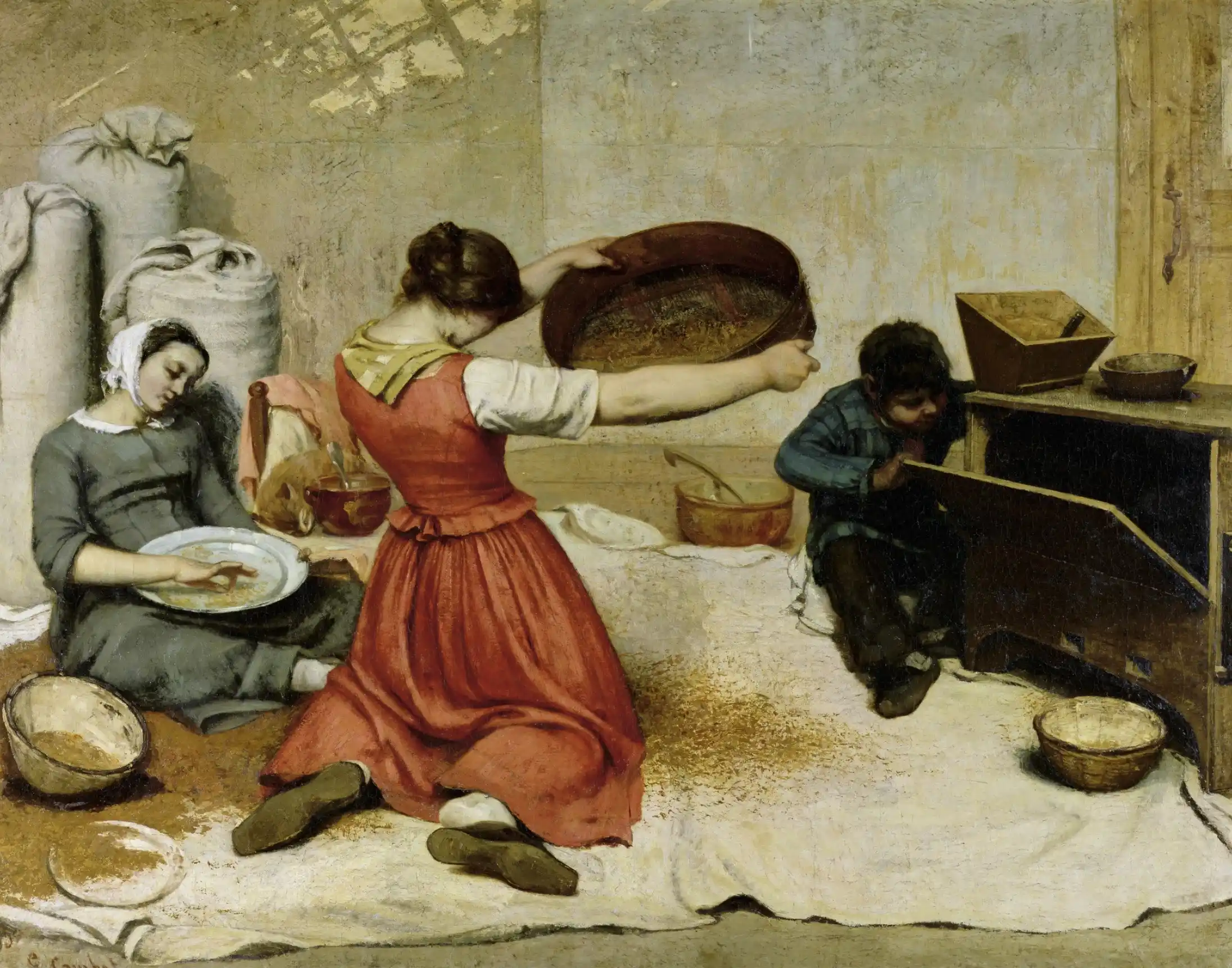 Die-Kornsieberinnen_Gustave-Courbet